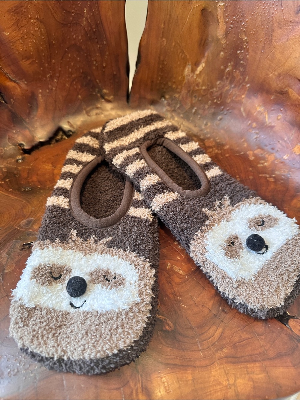 NWOT Super Cozy & Cute Sloth 🦥 Snoozies Padded Slipper Sox Fits Shoe Size 5-10